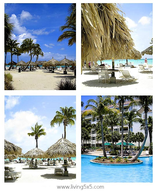 Aruba - Day 1 - The Beach - Our first day in Aruba was filled with white sandy beaches, beach huts, para sailing, good food, and more.