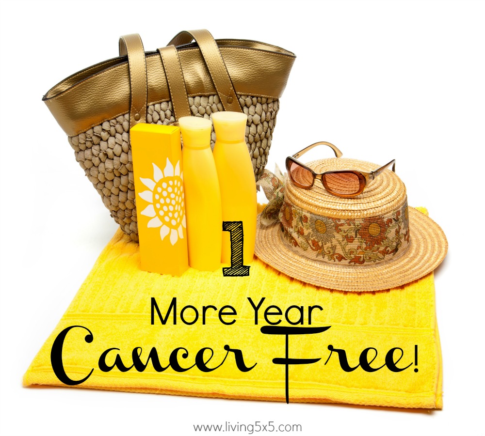 I had my annual check up and passed with One more year cancer free! It's been almost 10 years now since I first had melanoma.