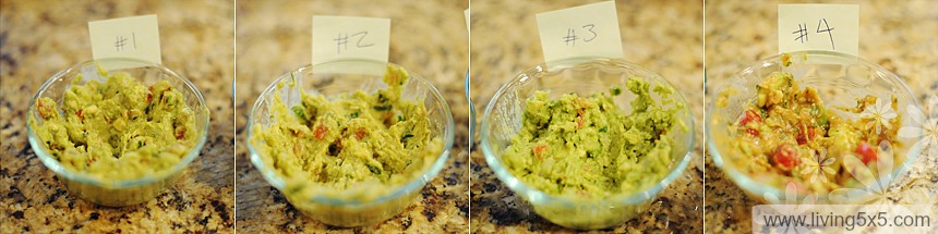 Make your family events more fun with a family guac off. See how different each individual can implement their own guacamole! 