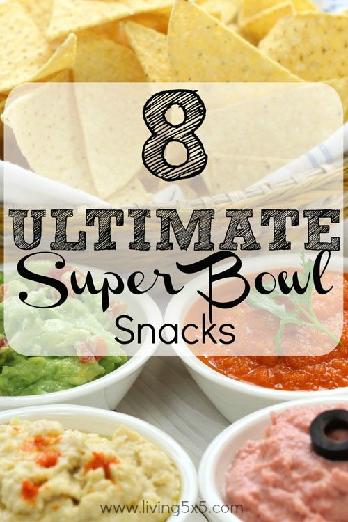 What's a good football party without good food? Get the 8 ultimate Super Bowl party snacks for your next party!! 